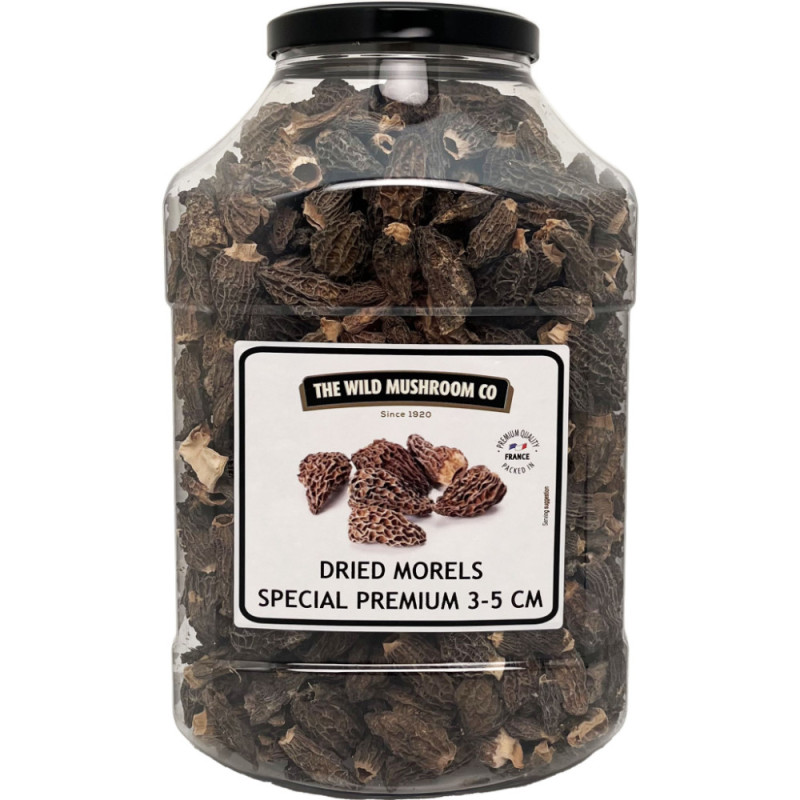 Dried Morels Premium 3-5 Cm No Stem   特選乾羊肚菌 (去菌柄, 35厘米)  Borde