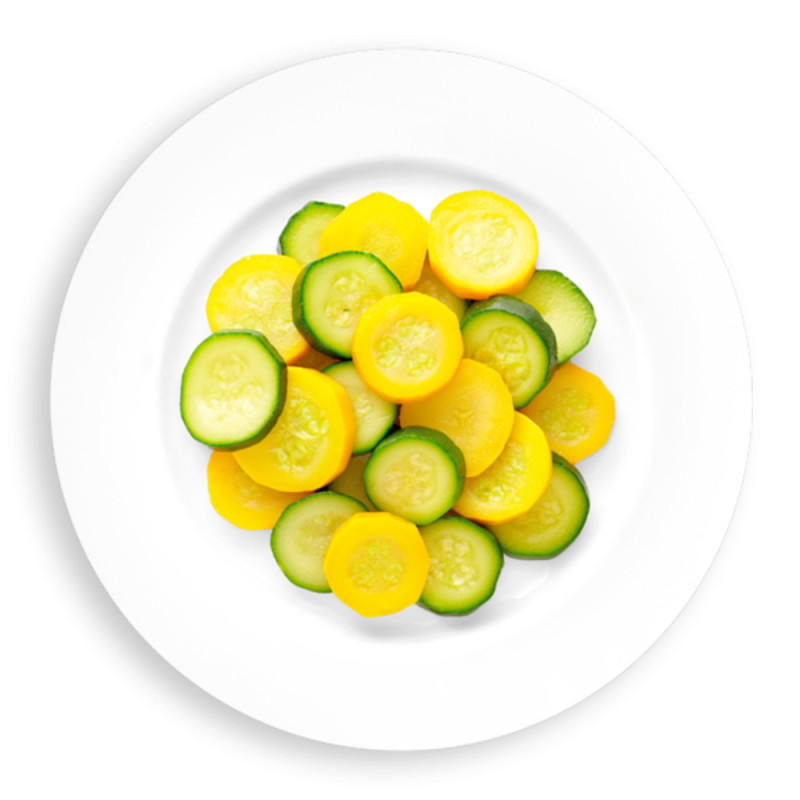 Frozen Yellow/Green Zucchini Rings 預煮青黃雙色青瓜圈  Bonduelle