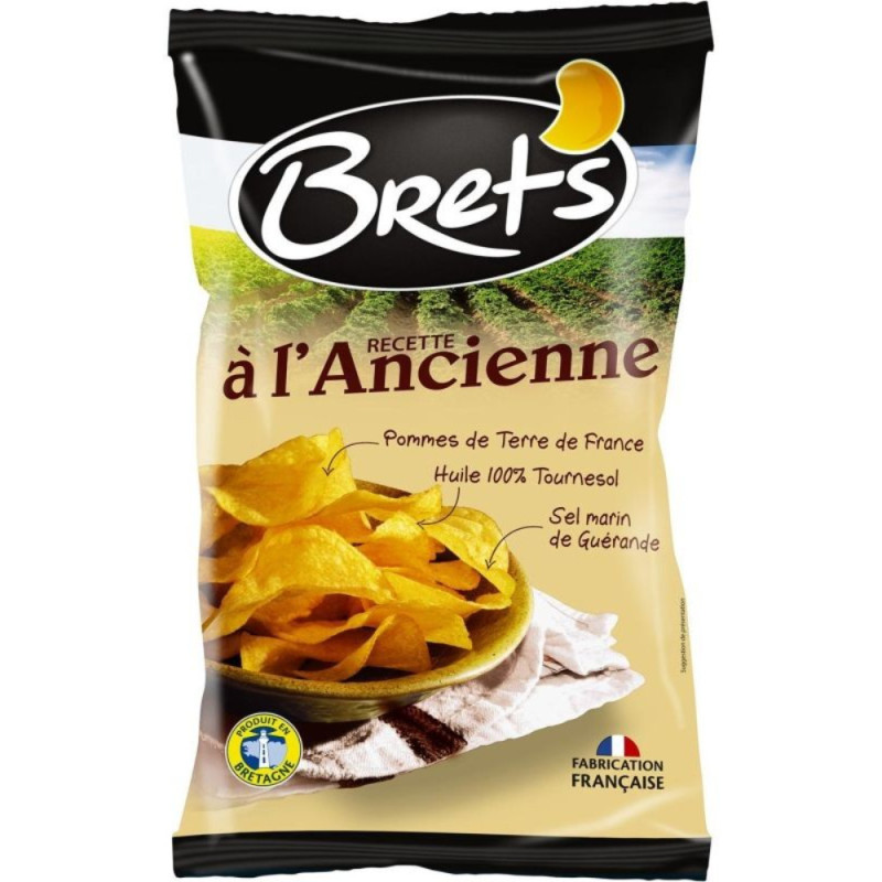 Bret'S French No Msg Traditional Guerande Salt Chips 百薯無味精鹽之花薯片