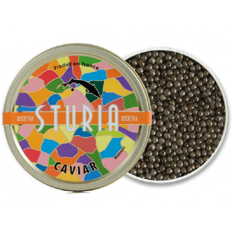 Chilled Caviar Oscietra Jasmin   Oscietra Jasmin"上等養殖魚籽醬  Sturia