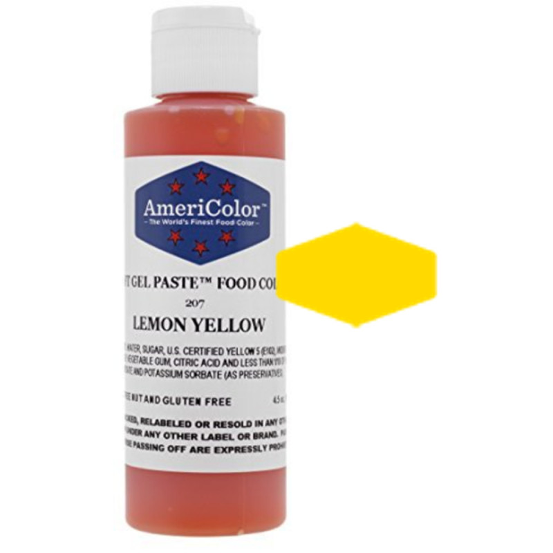 Soft Gel Paste  Lemon Yellow 4.5 Oz/Ea  食用顏料  檸檬黃色  Dekor Haus