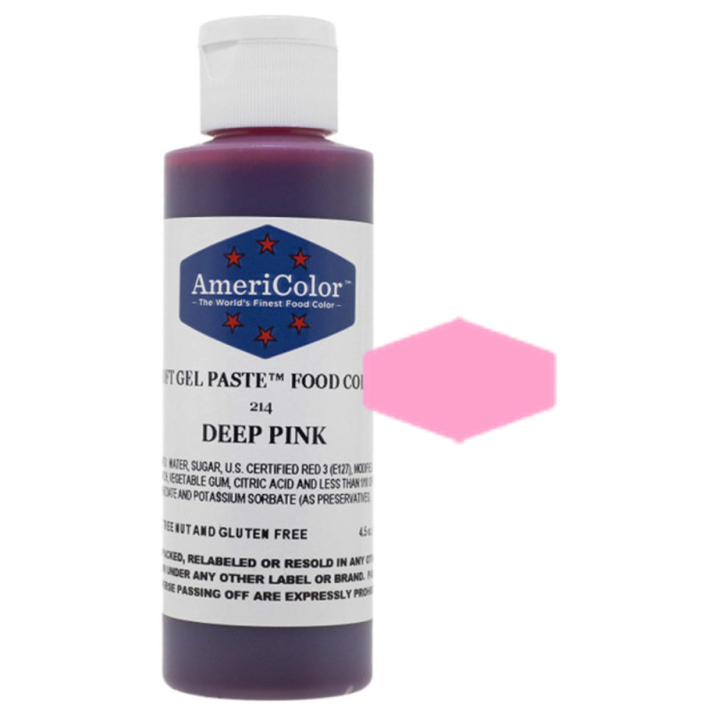 Soft Gel Paste  Deep Pink 4.5 Oz/Ea  食用顏料  深粉紅色  Dekor Haus