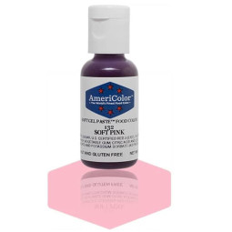 Americolor  Soft Gel Paste  Soft Pink  4.5 Oz/Ea  Americolor 食用色素 淺粉紅色  4.5 Oz  Dekor Haus