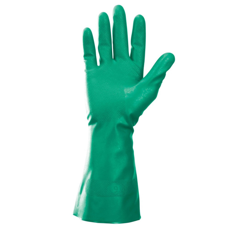 Nitrile Chemical Resistance Gloves Green (M) 12 Pairs/Box  G80丁腈防化手套綠色(中碼)  Kimberly Clark