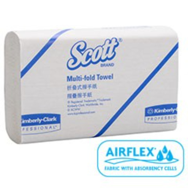 Scott M Folded Towel  /Ea  絲潔白色摺疊式抹手紙  Kimberly Clark