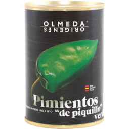 Green Piquillo Peppers 20/17   西班牙罐裝青椒  Olmeda Origenes