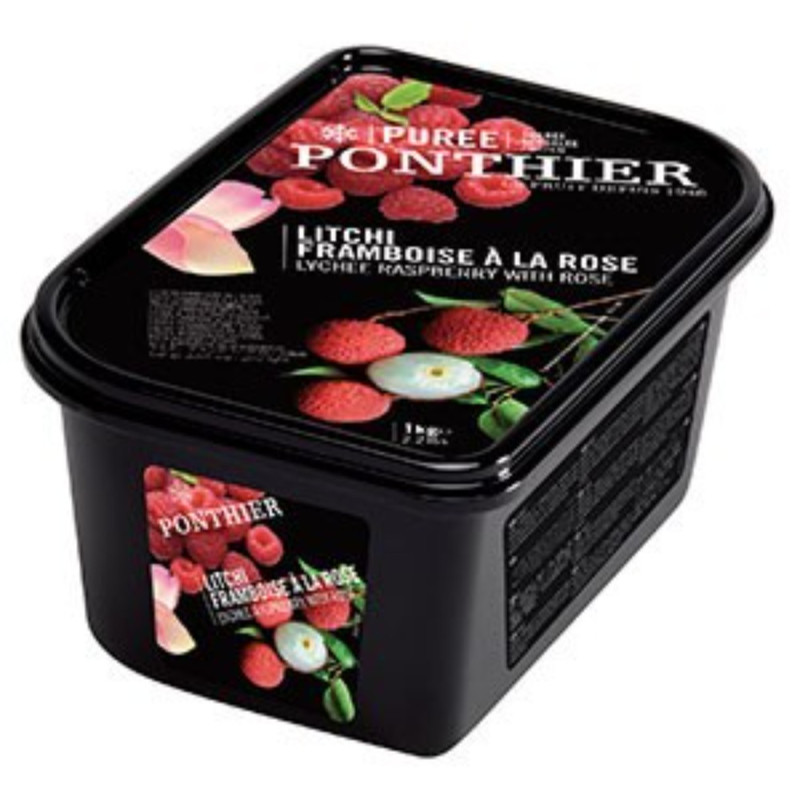 Frozen Lychee Raspberry Rose Puree   急凍荔技紅桑子玫瑰果茸  Ponthier