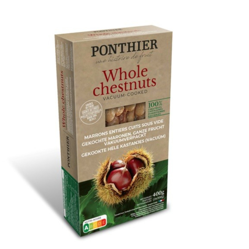 Chilled Ponthier Vacuum Eaed Whole Cooked Chestnut   真空包裝原顆熟栗子(無糖)  Ponthier