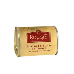 Bloc Of Duck Foie Gras With Champagne (1.7%)   法國罐裝1.7%香檳鴨肝醬  Rougie