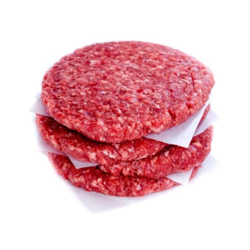 Frozen Aus 100 Days Grain Beef Burger Patties Individually Vac Sealed   澳洲100天穀飼牛漢堡排  Augustus