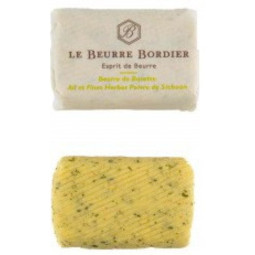 Chilled Bordier  Butter Wild Garlic And Kampot Pepper Butter Export法國波廸爾四川辣椒香草蒜香牛油件  Bordier