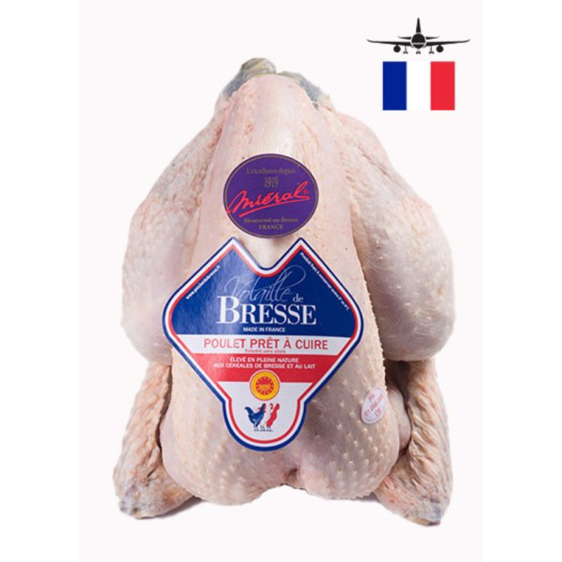 Chilled Pdo Bresse Male Chicken O/R   法國布雷斯公雞(去內臟)  Mieral