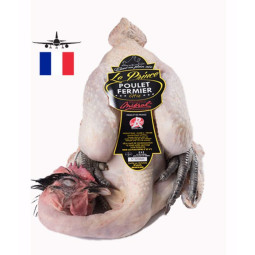 Chilled Free Range Black Chicken "Le Prince" Label Rouge Eviscerated  法國紅牌東貝黑腳雞 (連頭，腳及內臟)  Mieral