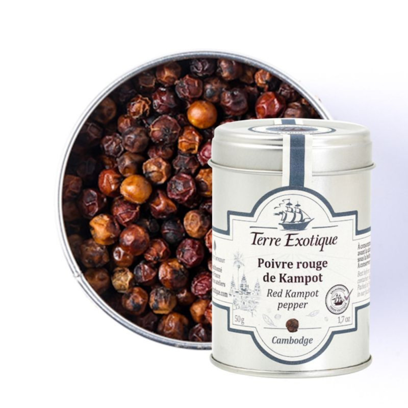 Red Kampot Pepper  柬埔寨kampot貢布胡椒  Terre Exotique