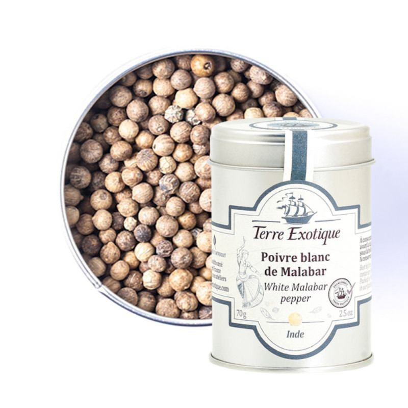 White Malabar Pepper  貢布白胡椒  Terre Exotique