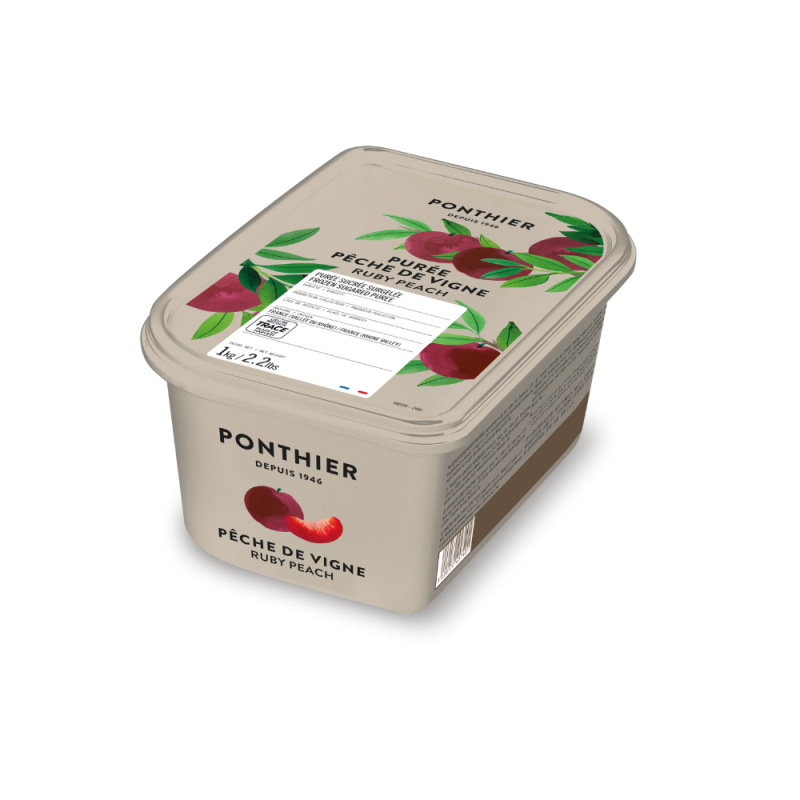 Frozen Ruby Peach Puree 10% Sugar ?????? Ponthier Frozen Ruby Peach Puree 10% Sugar ?????? Ponthier