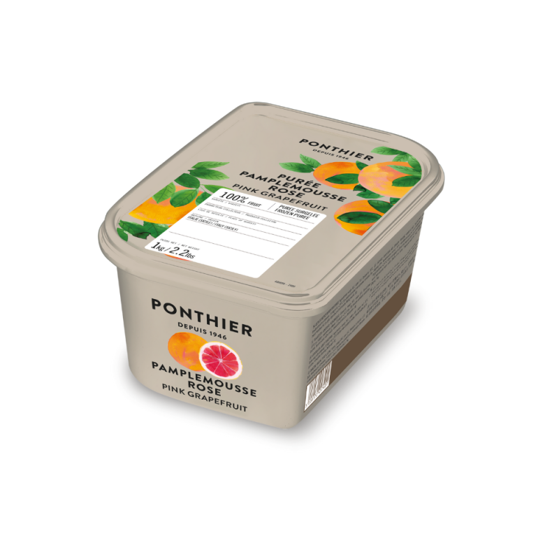 Frozen Pink Grapefruit Puree 100% ???????? Ponthier Frozen Pink Grapefruit Puree 100% ???????? Ponthier