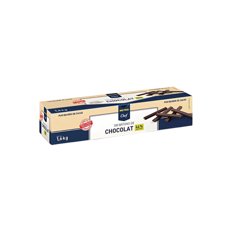 Chocolate Bakery Sticks 44% 入爐朱古力條 44% Metro Chef Chocolate Bakery Sticks 44% 入爐朱古力條 44% Metro Chef