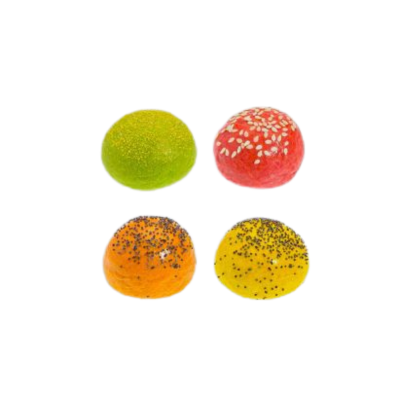 Frozen Assorted Brioche Mini Buns 45Mm  迷你4色漢堡包  Savoureuse